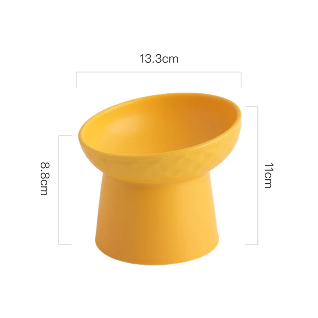 Ceramic Pet Food or Water Bowl with Stand - Elevated Pet Feeding Bowl - Image 6