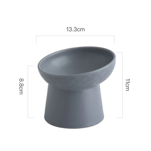 Ceramic Pet Food or Water Bowl with Stand - Elevated Pet Feeding Bowl - Image 8