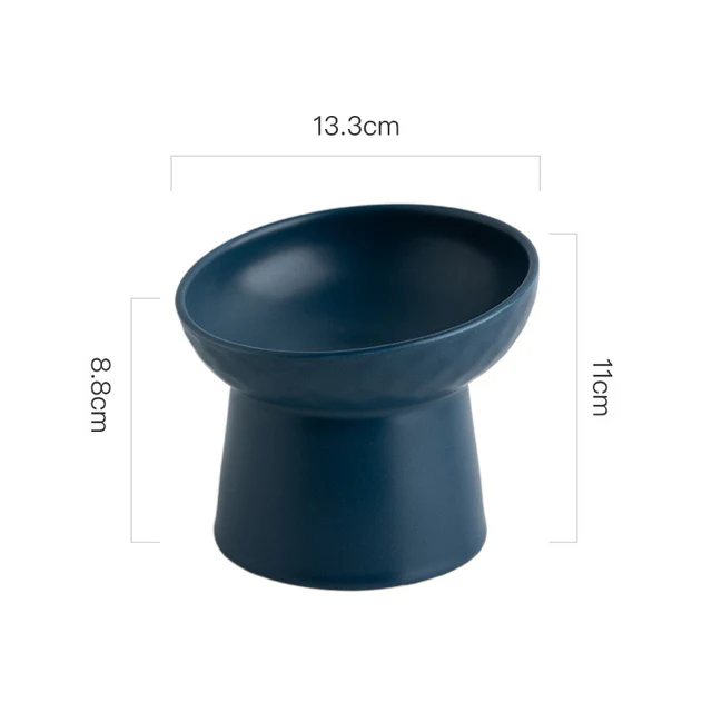 Ceramic Pet Food or Water Bowl with Stand - Elevated Pet Feeding Bowl - Image 9