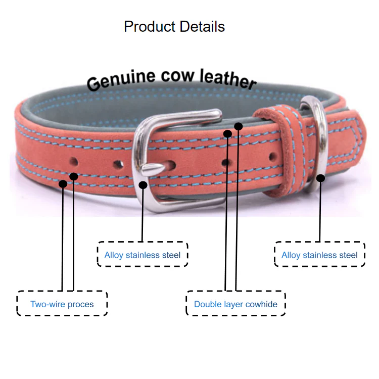 Genuine Leather Pet Collar  | High Quality Durable Luxury - Image 5