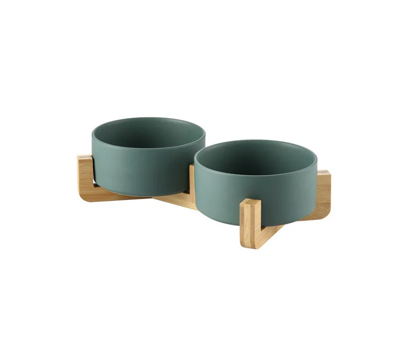 Elevated Ceramic Pet Bowl with Stand - Premium Double Bowls for Cats and Dogs - Image 3