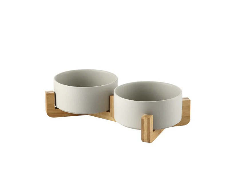 Elevated Ceramic Pet Bowl with Stand - Premium Double Bowls for Cats and Dogs - Image 4