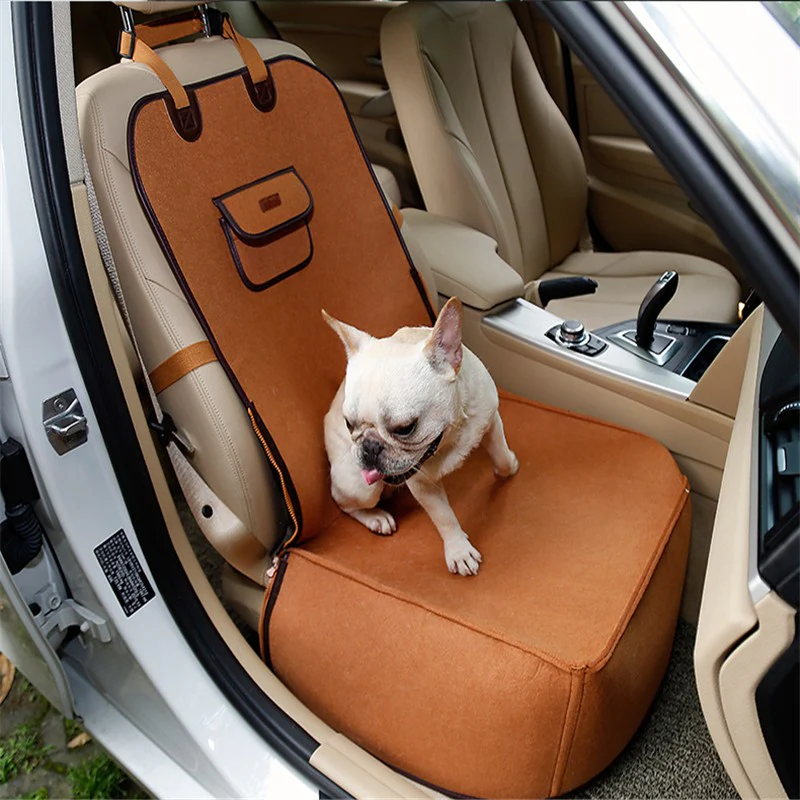 Dual-Purpose Pet Car Mat: Front Seat Cushion and Protective Cover - Image 4