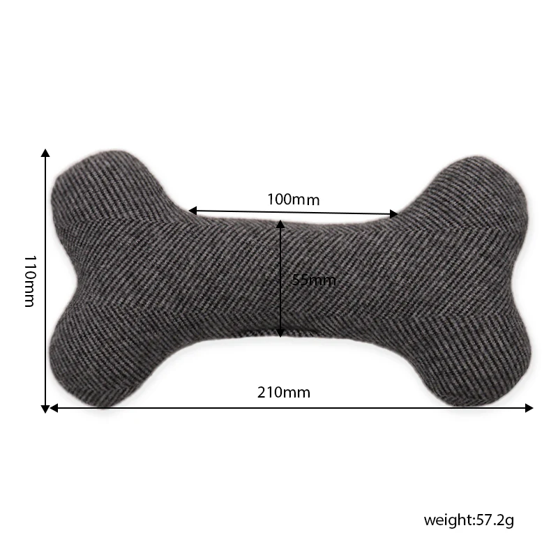 Felt Dog Bone Chew Toy - Image 7